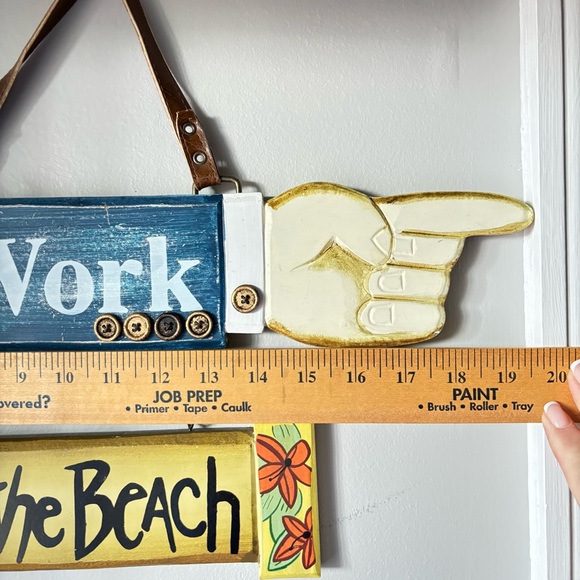 To Work To The Beach Sign - Picture 4 of 6